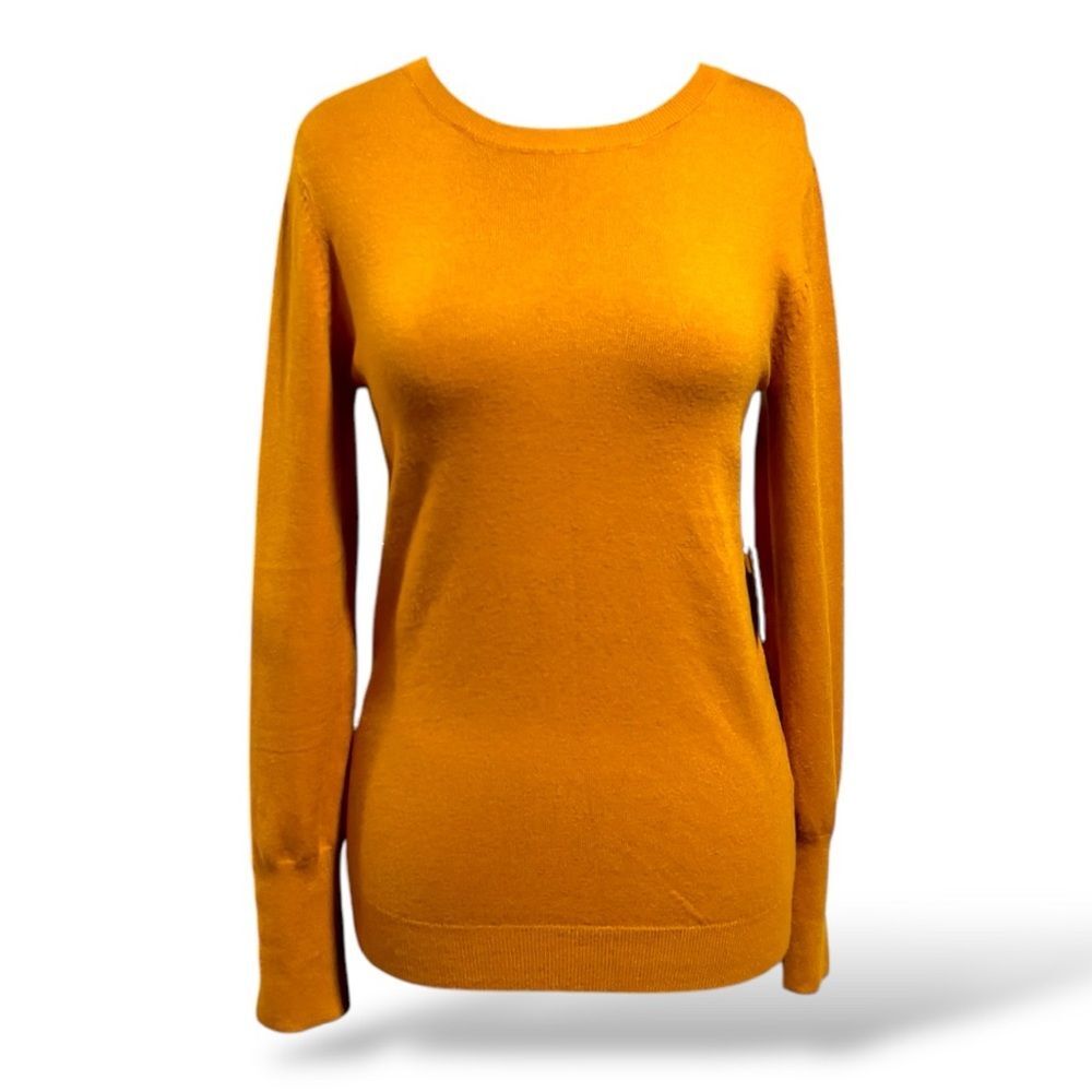 Active USA Crew Fitted Yellow Sweater | Women’s M